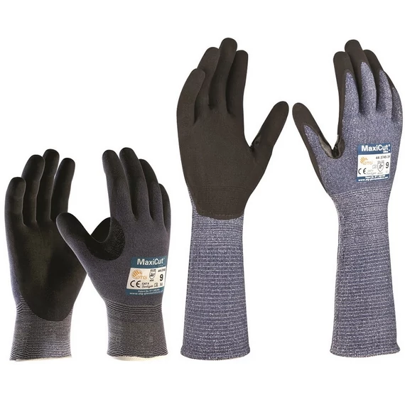 Kesztyű ATG (44-3745) Maxicut Ultra tenyérmártott vágásálló black/blue 10-30