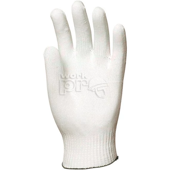 Kesztyű elasztikus rugalmas 14-es kötött fehér