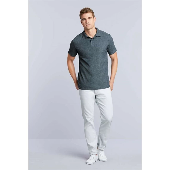 Póló (Gildan Softstyle) galléros férfi férfi (100%pamut 177g/m2) white, 4XL