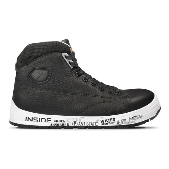 Bakancs Silverstone S3 SRC orrvédő bőr felsőrész csúszásmentes black 41