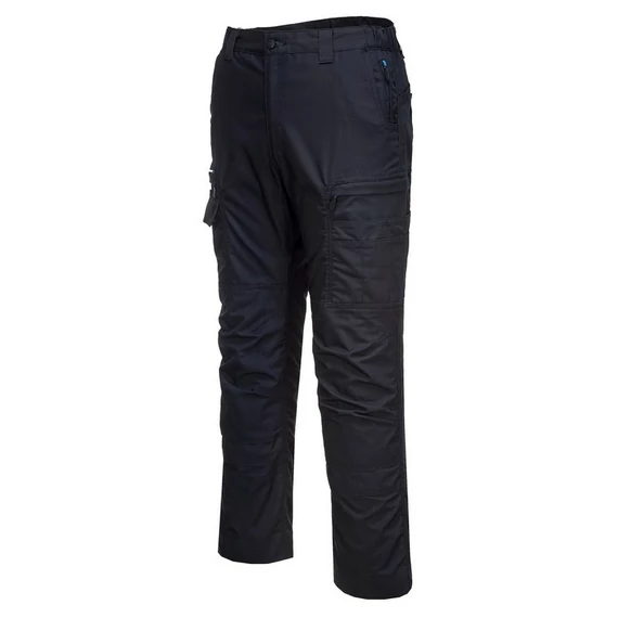 Nadrág derekas Ripstop anyag térdvédő állítható szárhossz sötétkék 46 (S)