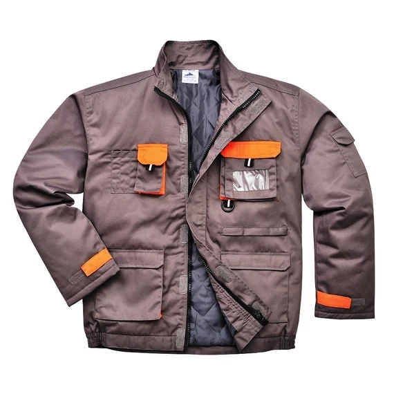 Kabát Texo Contrast bélelt szürke/narancs 3XL