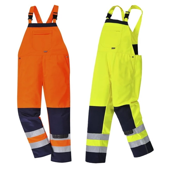 Nadrág melles Girona Hi-Vis 8 zseb sárga/sötétkék M