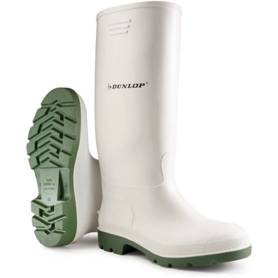 Csizma Dunlop pricemastor sav/lúgálló PVC fehér/oliva 48
