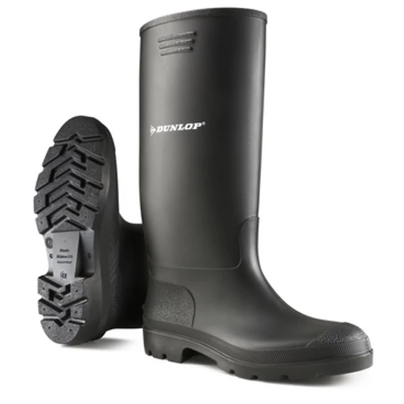 Csizma Dunlop Pricemastor PVC fekete 44