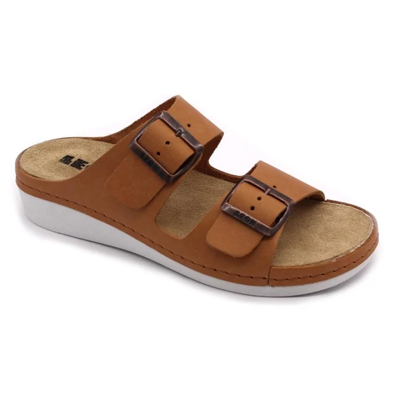 Papucs 5012 Leon Comfort női bőr barna orlando 37