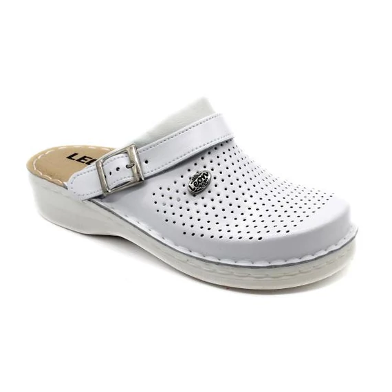 Klumpa V202M Leon Comfort férfi bőr, fehér, 42