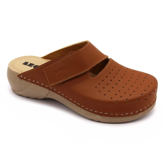 Klumpa 3500 Leon Comfort női bőr, barna bakar, 36