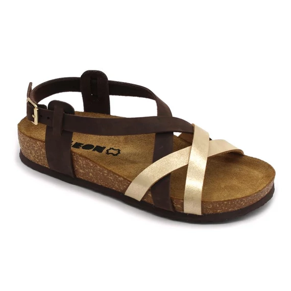 Szandál 4305 LEON Comfort női bőr, barna, 36