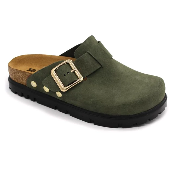 Klumpa 6006 LEON Comfort női bőr, zöld, 36