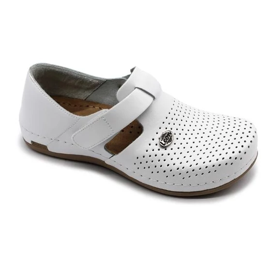 Cipő 959 Leon Comfort női bőr, fehér, 37