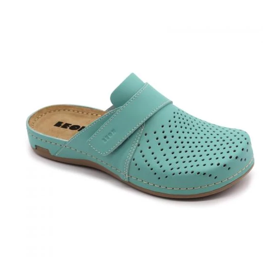 Klumpa 970 Leon Comfort női bőr, türkiz bakar, 36