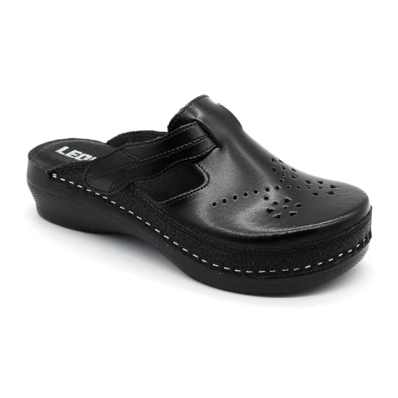 Klumpa PU156 Leon Comfort női bőr, fekete, 38