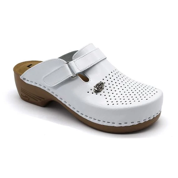 Klumpa PU159 Leon Comfort női bőr, fehér, 40