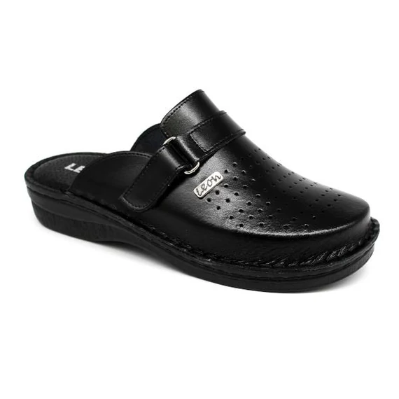Klumpa V230 Leon Comfort férfi bőr, fekete, 41