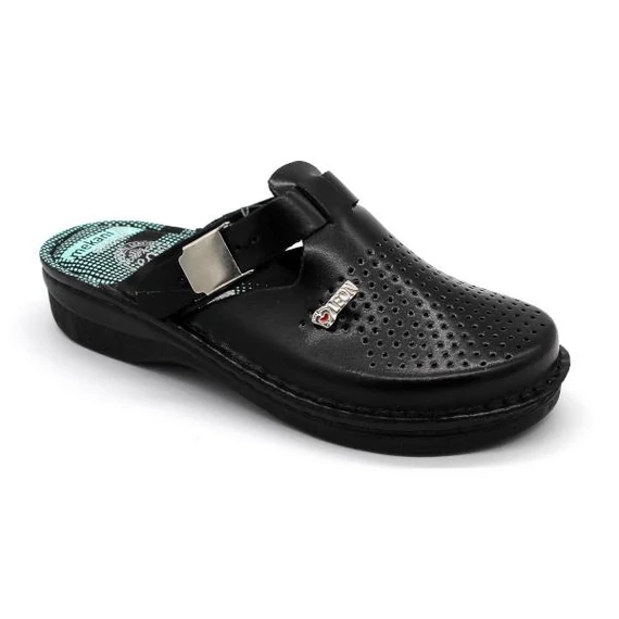 Klumpa V260 LEON Comfort női bőr, fekete, 37