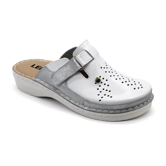Klumpa V261 Leon Comfort női bőr, fehér, 39