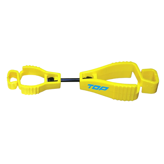 Kesztyűtartó csipesz műanyag, sárga