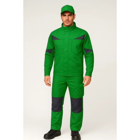 Munkaruha set TOP NOVA kabát és derekas nadrág, zöld, 4XL