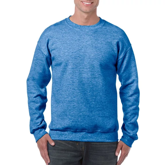Pulóver (Gildan Heavy Blend) unisex (50%pamut) heather sport royal, 2XL