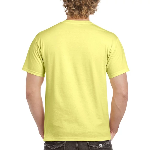Póló (Gildan Ultra Cotton) unisex (100%pamut 205g/m2) cornsilk, 2XL