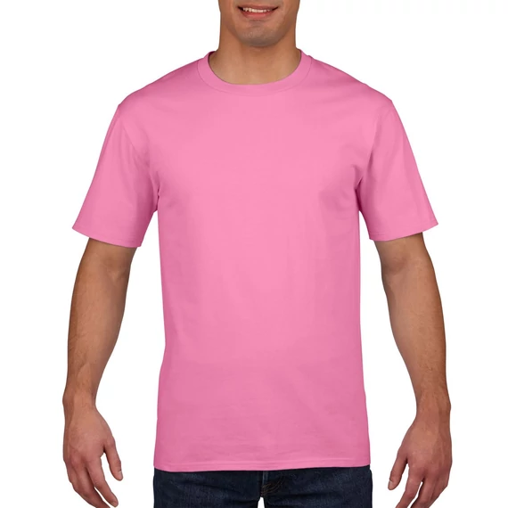 Póló (Gildan Premium Cotton) felnőtt unisex, azalea, M
