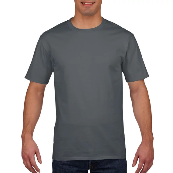 Póló (Gildan Premium Cotton) felnőtt unisex, charcoal, M