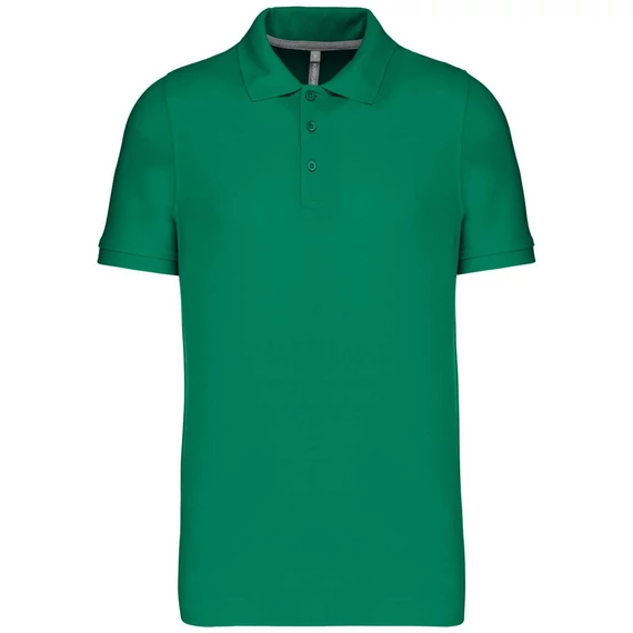 Pólóing Kariban férfi rövid ujjú férfi (100% pamut) kelly green, 2XL