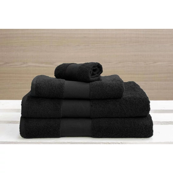 Törölköző Olima unisex (100%pamut 450g/m2), black, 70X140cm