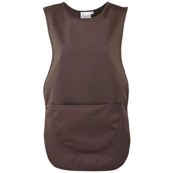 Kötény Premier női zsebes női (65%poliészter 35%pamut 195g/m2) brown, 2XL