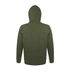 Kép 2/2 - Kapucnis pulóver (ponty mintával) 50% pamut 50% poliészter, military green, M
