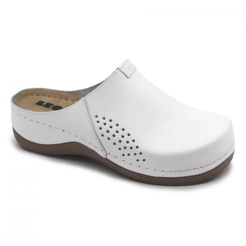 Klumpa 930 Leon Comfort női bőr, fehér bakar, 38