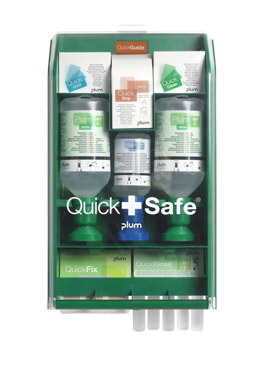 Plum QuickSafe Complete elsősegély állomás, utántölthető, átlátszó fedél