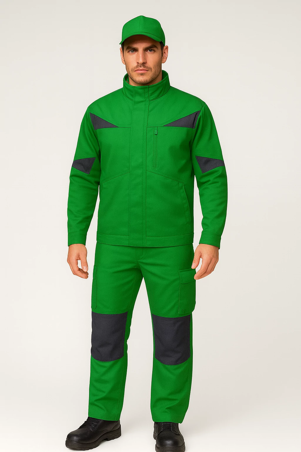 Munkaruha set TOP NOVA kabát és derekas nadrág, zöld, 4XL