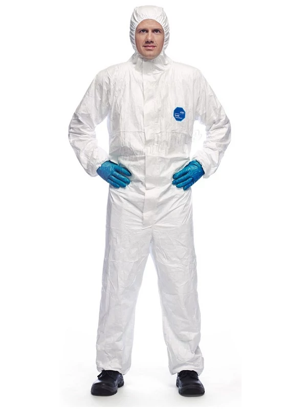 Overál Tyvek classic kapucnis antisztatikus részecskék ellen fehér XL