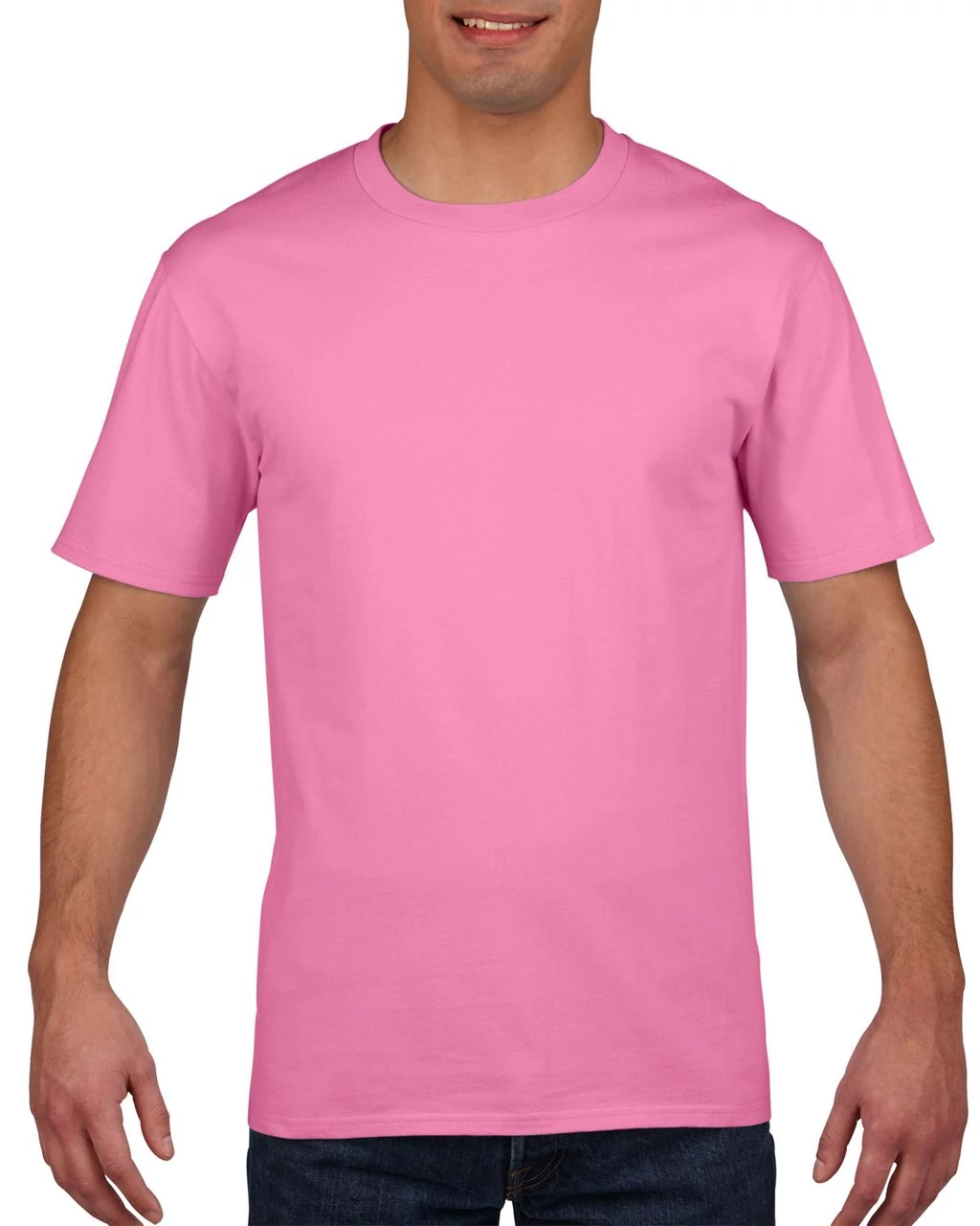 Póló (Gildan Premium Cotton) felnőtt unisex, azalea, M