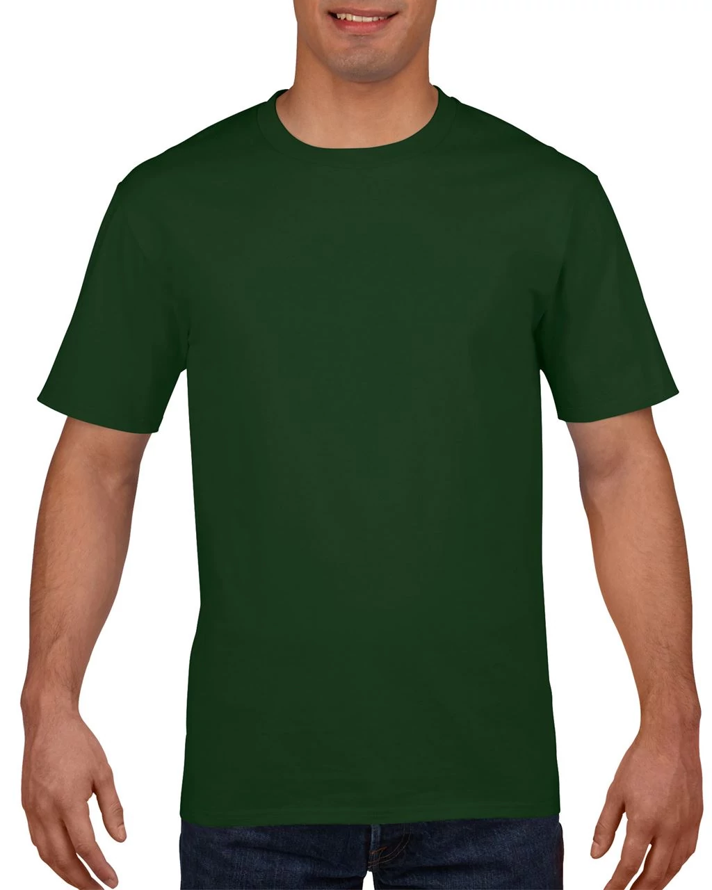 Póló (Gildan Premium Cotton) felnőtt unisex, forest green, L