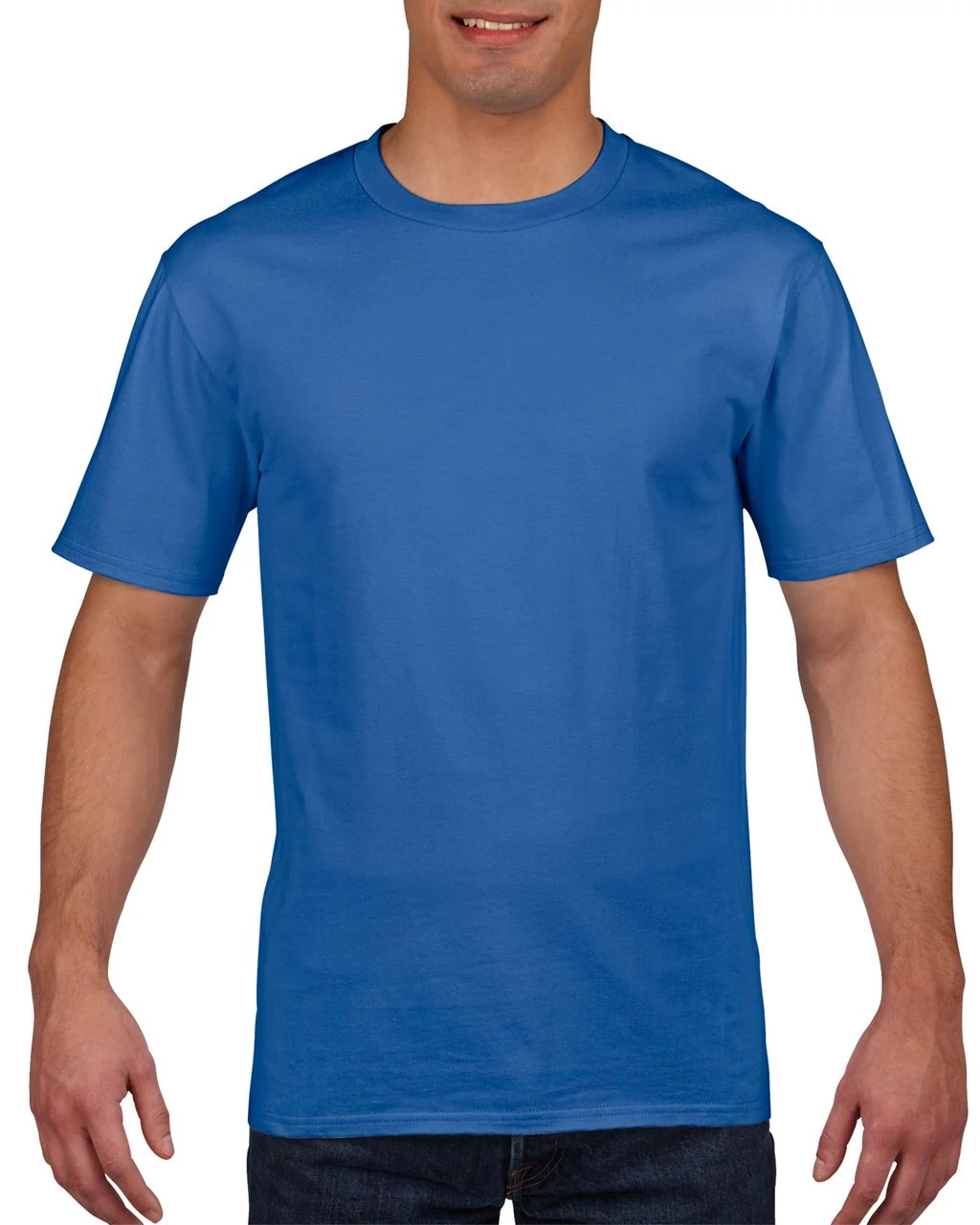 Póló (Gildan Premium Cotton) felnőtt unisex, royal, 2XL