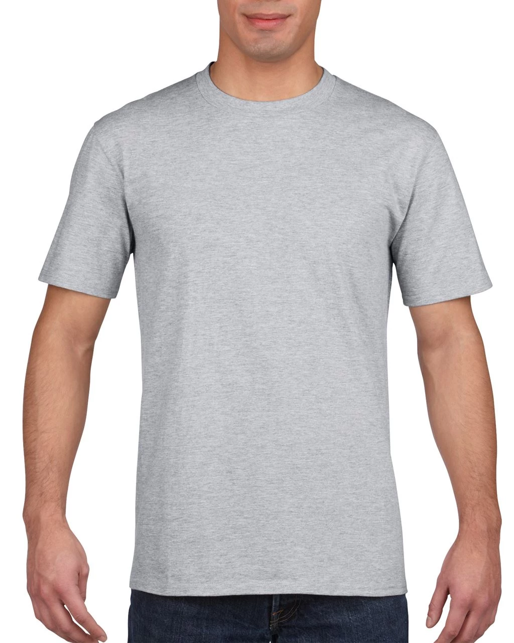Póló (Gildan Premium Cotton) felnőtt unisex, rs sport grey, 2XL