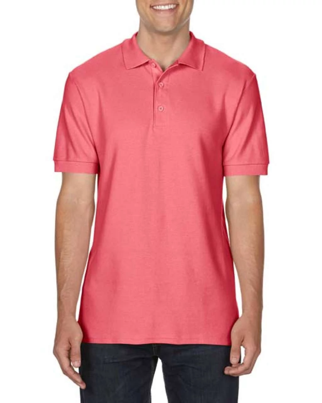 Póló (Gildan Premium Cotton - Hammer) felnőtt férfi (100%pamut) coral silk, L