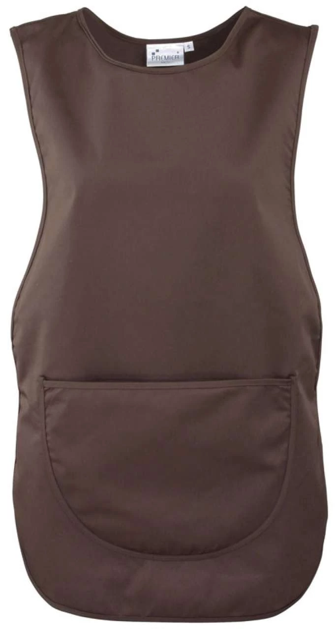 Kötény Premier női zsebes női (65%poliészter 35%pamut 195g/m2) brown, 2XL