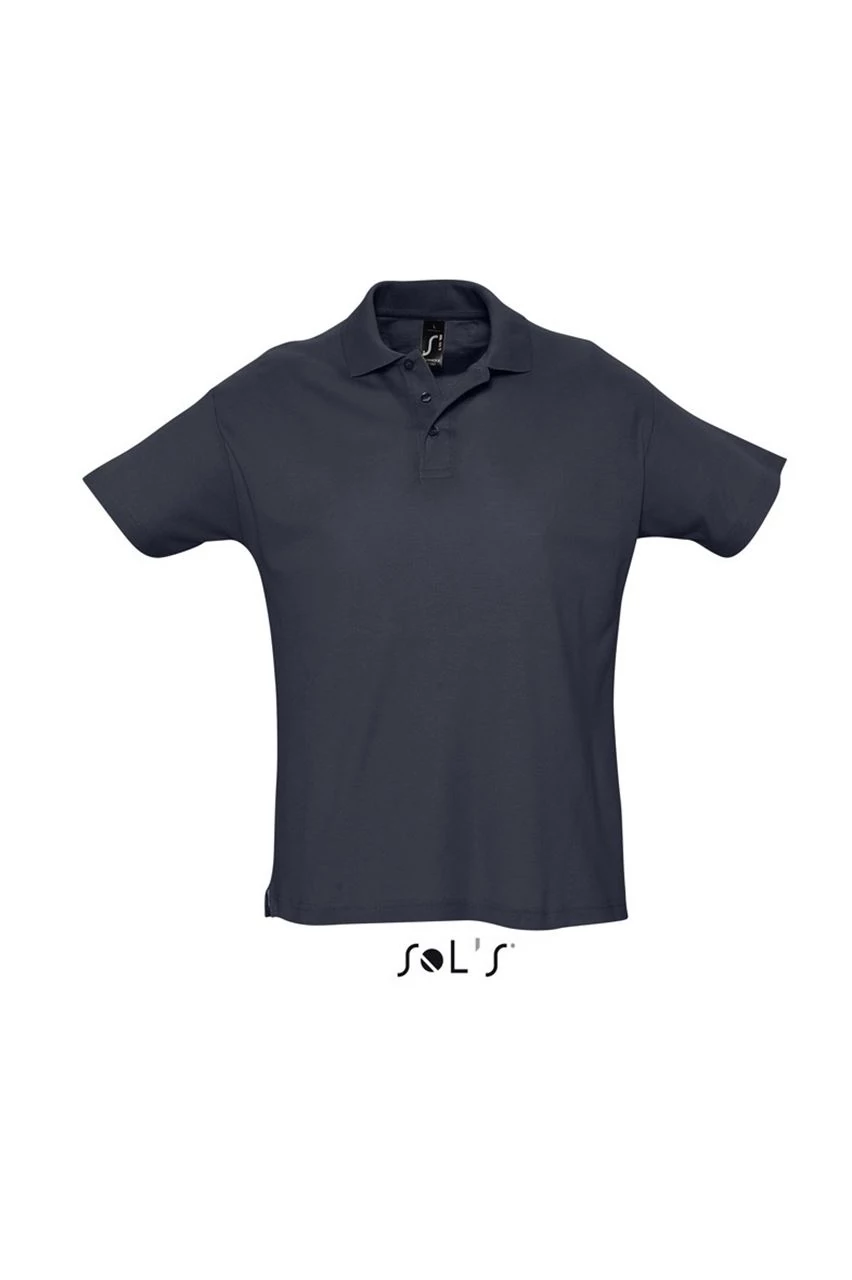 Póló Sols Summer II galléros férfi (100%pamut 170g/m2) navy, 2XL